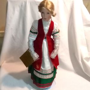 Vasilisa" Brigitte Deval ~20" Porcelain Traditional Russian Bride Doll